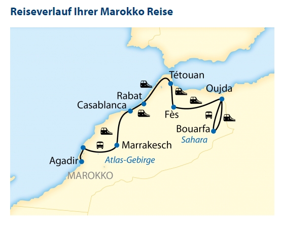karte marokko lernidee